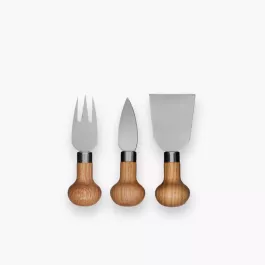 Zestaw 3 noży do sera SAGAFORM NATURE