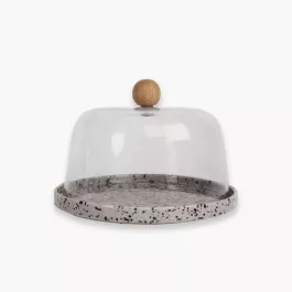 Deska do sera z kloszem SAGAFORM DITTE szara