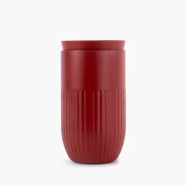 Kubek termiczny SAGAFORM TOVA 320 ml ciemno czerwony stal nierdzewna