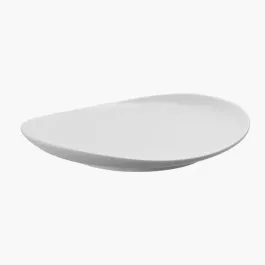 Talerz śniadaniowy DUKA TIME 22x19 cm biały porcelana