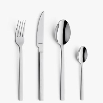 Zestaw sztućców dla 6 osób AMEFA CUBE 24 elementy stal nierdzewna