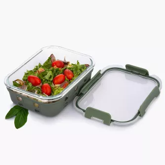Pojemnik na żywność lunchbox DUKA IDEAL LUNCH 1520 ml szklany