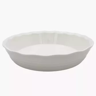 Forma do pieczenia DUKA PUFF 25 cm biała ceramiczna