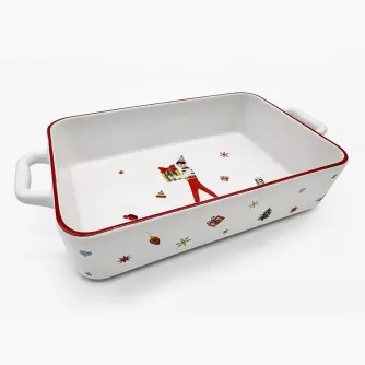 Forma do pieczenia świąteczna DUKA LYCKLIG 23x12 cm kamionkowa