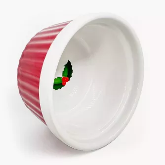 Kokilka świąteczna ostrokrzew DUKA LYCKLIG 9 cm kamionkowa
