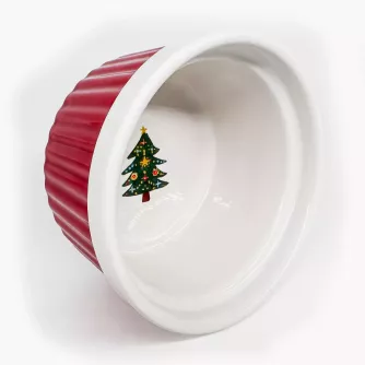 Kokilka okrągła ramekin choinka DUKA LYCKLIG 9 cm ceramiczna