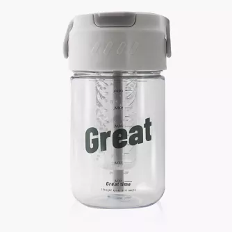 Bidon DUKA CASUAL 600 ml szary