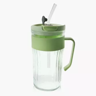 Bidon DUKA CASUAL 550 ml zielony szklany