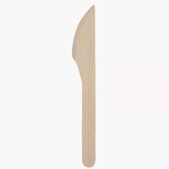 Nożyk do smarowania DUKA SNICKARE 19 cm beżowy drewniany