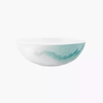 Miseczka DUKA SOLVIND 17 cm niebieska biała porcelanowa
