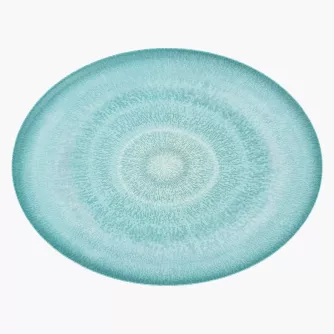 Półmisek DUKA SOLVIND 38 cm niebieski porcelanowy