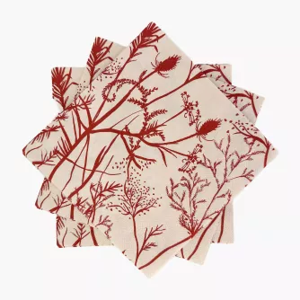 Serwetki papierowe DUKA GABRIELA FUENTE 33x33cm 20 szt. beżowe bordowe