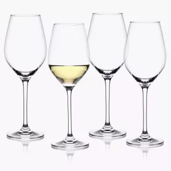 Zestaw 4 kieliszków do białego wina DUKA ASPEN 360 ml transparentny szkło