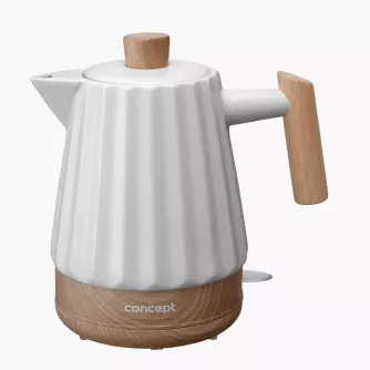 Czajnik elektryczny ceramiczny  CONCEPT 1,5 l, biały