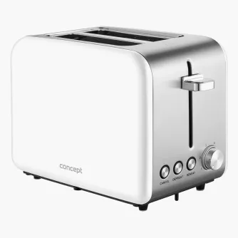 Toster dwukomorowy CONCEPT WHITE biały