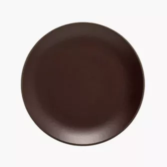 Talerz śniadaniowy COSTA NOVA STACKED ORGANIC 21 cm bordowy kamionkowy