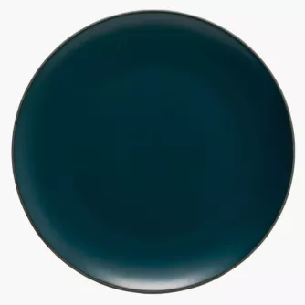 Talerz obiadowy COSTA NOVA STACKED ORGANIC 27 cm turkusowy kamionkowy