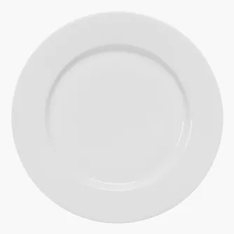 Talerz płytki obiadowy DUKA FELICIA 26 cm biały porcelana