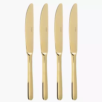 Noże DUKA GLAM 4 szt. złote stołowe