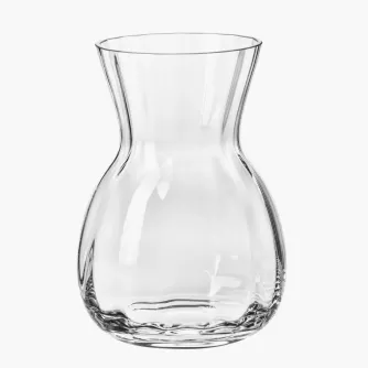 Wazon świecznik dekoracyjny KROSNO 22.5 cm ryflowany transparentny