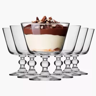 Pucharki do lodów deserów KROSNO KRISTA 6 szt. 480 ml