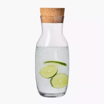Karafka z korkiem naturalnym KROSNO PURE 1 l szklana