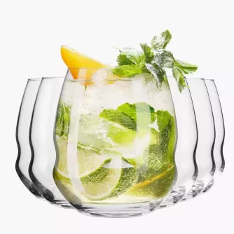 Szklanki do napojów KROSNO INEL 6 szt. 330 ml transparentne szklane