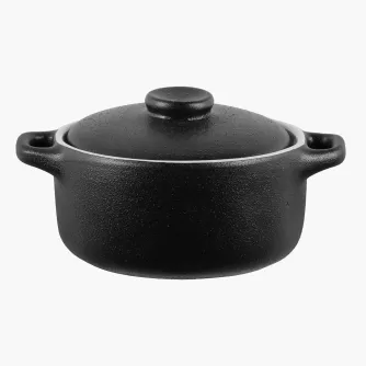 Mini garnek ceramiczny z pokrywką MAKU ROBUSTE 10 cm