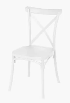 Krzesło nowoczesne OTE LEO 48x43x45 cm białe