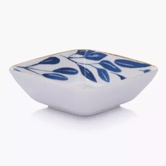Miseczka do przystawek w liście DUKA RIVIERA 50 ml biała porcelanowa