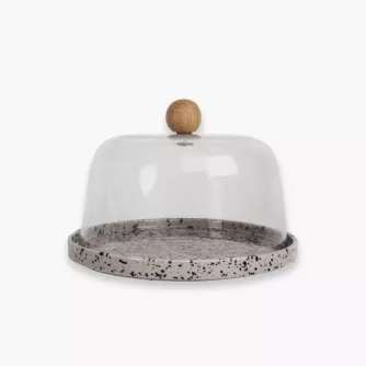 Deska do sera z kloszem SAGAFORM DITTE szara