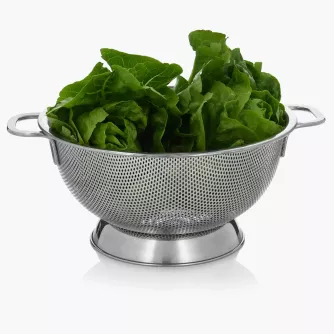 Durszlak cedzak kuchenny DUKA SKARP 22 cm srebrny stal nierdzewna