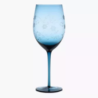 Kieliszek do wody i wina DUKA SOLROS 550 ml transparentny niebieski szklany