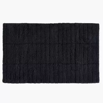 Dywanik łazienkowy ZONE DENMARK 80x50 cm czarny bawełniany