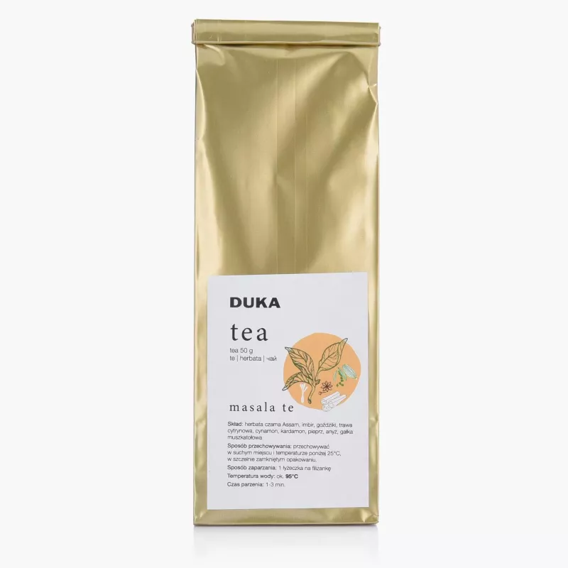 Herbata Czarna Liściasta Masala Te Rozgrzewająca 50 G | DUKA TEA